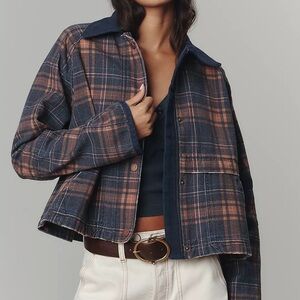 NWT ANTHRO The Lexie Cropped Workwear Jacket by Pilcro, Small